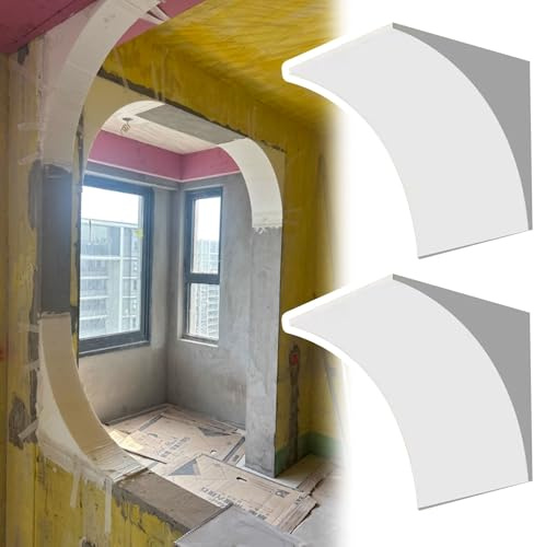 Heavy Duty DIY Arch Doorway Molding Kit Drywall, Living Room Doorway Arch Kit Door Openings Trim Molding, Size Customizable Drywall Form(13x13x13cm)
