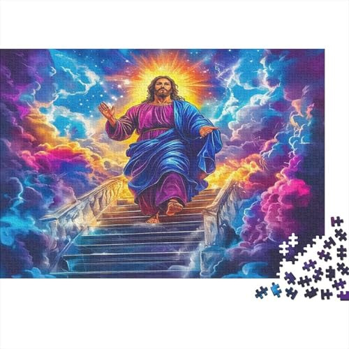 Figura Sacra Scala per il Cielo Puzzle 1000 Pezzi Carta Puzzle per Adulti Relax Concentrazione Arredo Casa Regalo Famiglia 70x50cm/1000pcs