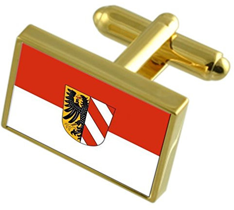 Select Gifts Stadt Nürnberg Deutschland Gold Manschettenknöpfe