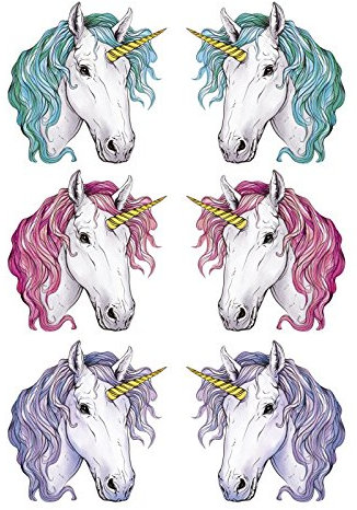 Ideen mit Herz Color Bügeltransfers, Din A4, Einhorn: Sunset, Moonlight, Daydream | Textilien wie T-Shirts & Taschen mit Bügelmotiven verzieren | Bilder schnell & einfach aufbügeln | DIY Textildesign