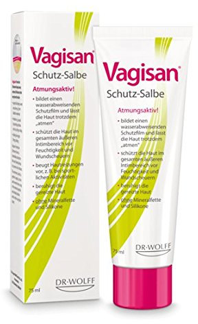 Vagisan Schutz-Salbe Spar-Set 2x75ml. Atmungsaktiver Schutz für den Intimbereich