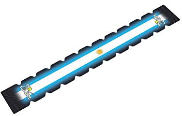 Protector Pala de Padel|Elige tu Color o Bandera|Modelo Dentado|Autoadhesivo|Evita Golpes y Rayaduras,Tecnología de Absorción de Impactos|Medidas 36,2cm x 5,3cm x 0,6cm|Pro Elite| (Argentina)