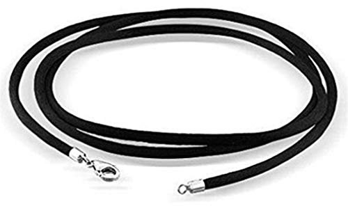 Toporchid Women Men Leather Chain Necklace Black Braided Rope Chain Necklace