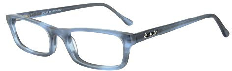 Edison & King Lesebrille Mr, & Mrs, King aus Acetat, mit Premium Gläsern entspiegelt und gehärtet (Blau, +2,50 dpt)