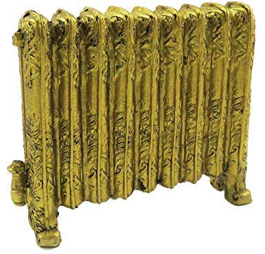 Melody Jane Puppenhaus Ornament Viktorianisch Heizkörper Antik Gold Miniatur 1:12 Maßstab