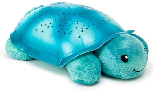 Cloud b Comforting Nightlight Star Projector w/ Soothing Sounds | Gentle Brightness | 3 Colors | Auto-Shutoff | Twinkling Twilight Turtle Aqua