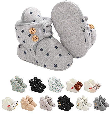 Stivaletti Neonato, Stivaletti Bambine Stivali Invernali per Neonato Unisex Scarpe Primi Passi Bambina Inverno Caldo Fondo Morbido Carina Stivali Anti Scivolo Stivali 0-18 Mesi