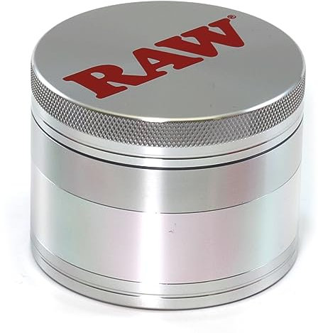 Raw 19330 Grinder-4 Teilig mit Schaufel-56mm, Aluminium