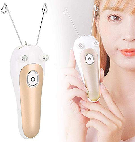 Elektro Gewinde Epilierer, Elektrisch Körper Gesichtsbehaarung Haarentferner Ziehen Oberflächen Haar Gerät Physical Threader Haarentferner, Gesichtshaarentferner USB Aufladung Baumwollfaden
