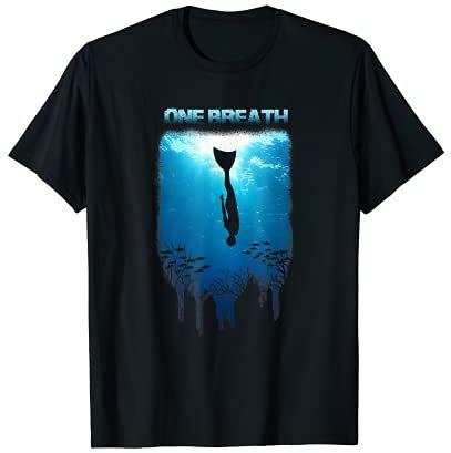 Monoflosse Monoflosse Tauchflosse Freitauchen Apnoe Spearfishing T-Shirt