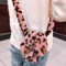 Omorro Kompatibel mit iPhone 12 Hülle für Frauen Mädchen Plüsch Kaninchen Hülle Weich Warm Flauschig Flauschig Pelz Häschen Ohr Pelz Hülle mit Crossbody Neck Chain Protective Bling Crystal Diamond