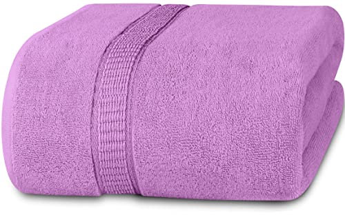 Utopia Towels,Luxuriöses Jumbo-Badetuch, 1 Stück, 600 g/m², 100% ringgesponnene Baumwolle, extra große Badetücher – weiches Hotel-Qualitätshandtuch (89x178 cm, Lavendel)
