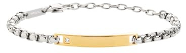 Breil Sammlung TAG AND CROSS, Armband Herren aus FARBIGER STAHL | Sammlung TAG AND CROSS, Armband, Maße 22 cm, Schmuck als Geschenkidee Herren