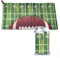 AROONS Schnell trocknendes Handtuch mit Tasche – American Football Field And Ball bedruckt, super saugfähig, Mikrofaser, Reise-Sporthandtücher, 80 x 40 cm
