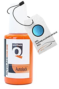 uniQum Autolack Lackstift fürs Auto für OPEL PAZIFIKBLAU/Sparkling Blue 392A Autolack Reparatur 30 ml