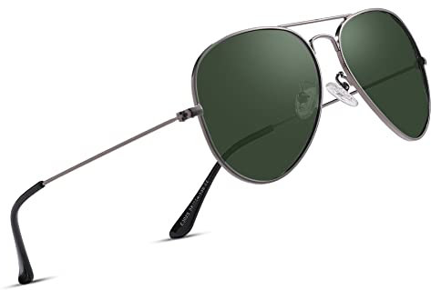 COASION Pilot Polarised Sunglasses Mens Womens Metal Frame Shades for Men Ladies Sun Glasses with UV400 Protection