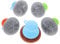 UPKOCH 5 Sets Wire Brush Handle Grill Cleaner Tool Cleaning Scrubber Household Tools Steel Wool Brush Scrub Pot Scourers Steel Dish Scrubber Kitchen Cleaning Brush Dish Brush Metal Sponge