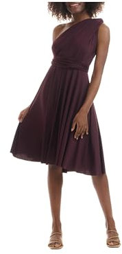 Juvell Infinity-Kleid kurz - Brautjungfernkleider Midi - Infinity Dress - Hochzeit - Elegantes Cocktailkleid-Abendkleid-Abschlussball - 1100 (40-44, Mauve)