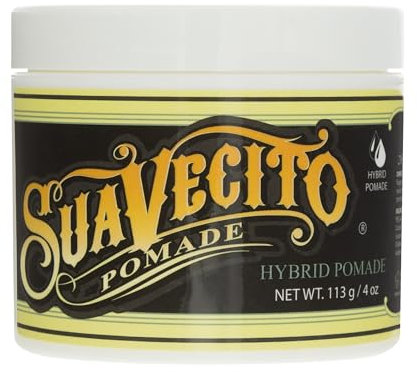 Suavecito Hybrid Pomade 4 oz, 1 Pack - Hair Pomade For Men - Medium Hold High Shine Hybrid Water And Oil Formula - Reworkable - Easy To Wash Out - All Day Hold For All Hair Styles