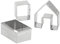 3 Stück Lebkuchenhaus Ausstechformen Set, 3d Edelstahl Weihnachtsmini Hausform Metall Backformen kleine Lebkuchenhaus Kit XMAS House Keks Cookie Schimmel