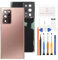 Per Samsung Galaxy Note 20 Ultra 5G SM-N986B Coperchio posteriore della batteria Sostituzione del vetro posteriore Kit di riparazione Genuino alloggiamento posteriore con obiettivo della fotocamera