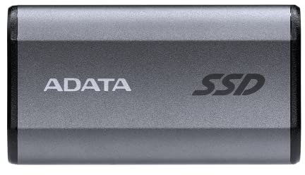 ADATA SE880 4TB - Hasta 2000 MB/s- SuperSpeed USB 3.2 Gen 2x2 USB-C externo portátil SSD titanio (AELI-SE880-4TCGY)