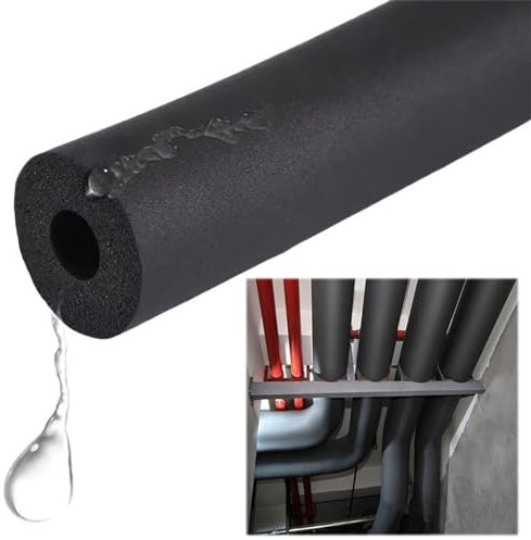 Rohrisolierung Heizungsrohr Dämmschale ID22mm ~ 76mm Isolierschlauch Für Griffgriffunterstützung 2 M/Stück Frostschutz-Isolierrohr Für Den Außenbereich(43mm/1.69in)