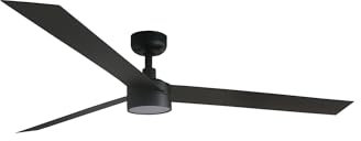 Faro CRUISER Ventilatore da soffitto CC extra large a LED nero a 6 velocità