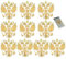 Lpitoy Wappen Von Russland Metallabziehbildern 10pcs wasserdichte Mobiltelefon Aufkleber Auto Styling Decoration Decal