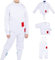 DJJYCTNM 350N Fechtsport-Uniformanzug – Unisex-Hosen-Jacken-Westen-Set für Florett-Degensäbel (Color : Right hand, Size : 60#)