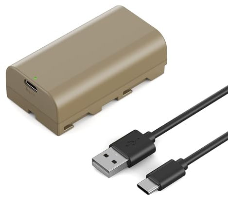 K&F Concept 3500mAh Battery for Sony NP-F550 F970 F570 F750 F770 F950 F960, with USB-C Fast Charging, Replacement Battery Compatible with Sony Camcorders, Monitors, LED Video Lights