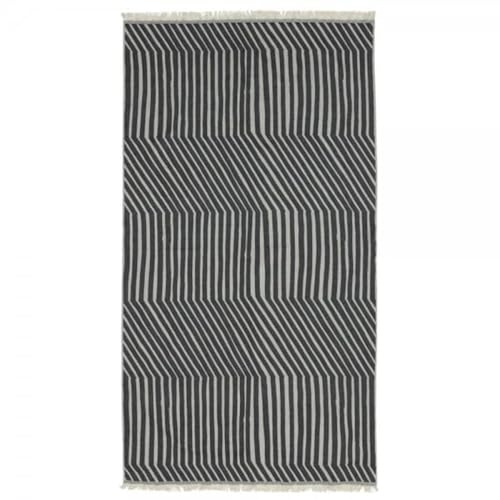 Marimekko Kalasääski Bath Towel 100x180 cm, 180 x 100 - Off White, Charcoal