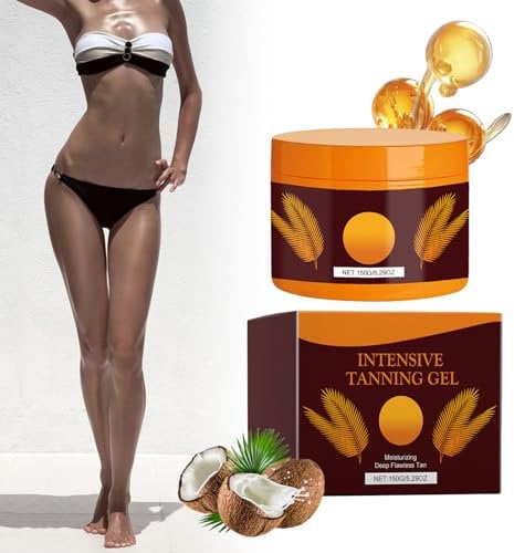 Bräunungsbeschleuniger Sonnencreme, 150g Intensive Tanning Gel Bräunungsgel Korperselbstbräuner Bräunungscreme Für Hautschutz Und Schnelle Bräunung, Bräunungscreme Wirksam In Solarium Und Im Freien