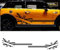 Hongxiani Bandes latérales de Porte de Voiture Jupe Autocollant pour Mini Cooper S One R50 R55 R56 R60 F56 F57 F60,Stripe Decal Car Decor,g/Yellow