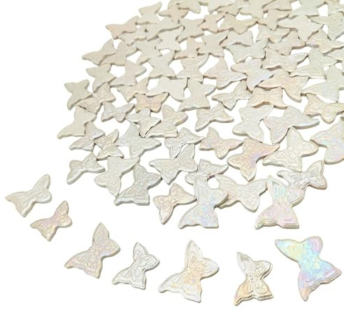 Schmetterlings-Mosaikfliesen aus Keramik, Regenbogenfarben, gemischt, schillernd, für Bastelarbeiten, Teller, Blumentöpfe, Untersetzer, Vasen, Tassen, Mosaik, handgefertigt, Heim- und