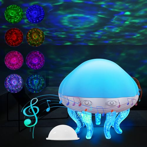 Astarama Projecteur Ciel Etoile Veilleuse Bébé, Lampe Meduse avec Nébuleuse, Machine à Bruit Blanc, Enceinte Bluetooth Télécommande et Minuterie.Lampe Projecteur pour Decoration Chambre