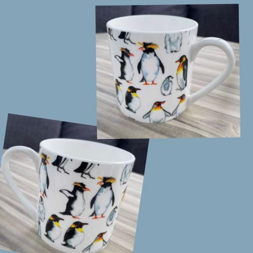 Dreamair 1 Pint Fine Bone China Mug (Penguins)