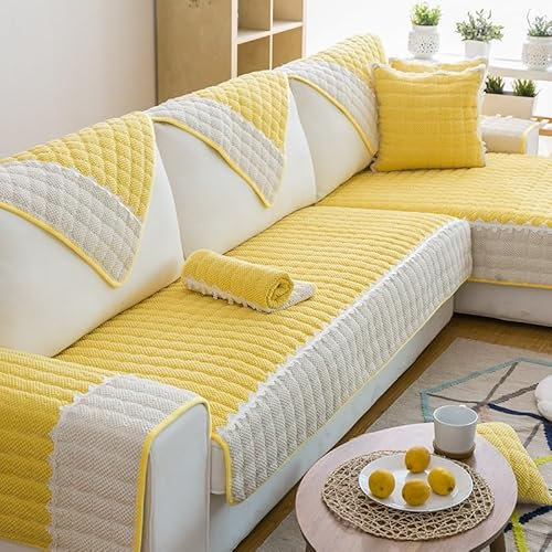 Weicher Sofabezug,Sofabezüge für mehrere Sofas,rutschfester Sofabezug aus Cord,warmer Sofabezug für den Winter,Sofaschutz für Sofa,Hunde,Katzen, Haustiere,Teenager,zu jeder Jahreszeit verwendbar(C