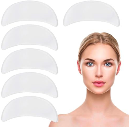 YAPKOLV 6 Pièces Pads Anti-Rides Patches en Silicone Réutilisables pour les Yeux