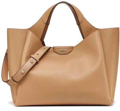 DKNY Women's WILLA Satchel 100% Polyurethane, Cappucino