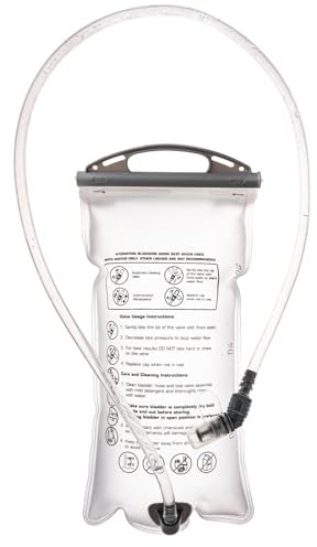 Azarxis Trinkblase 1.5L, 2 L, 3 L, Trinksystem mit Trinkschlauch Wasserbeutel für Wandern Camping Trinkrucksack (Weiß, 1.5L)