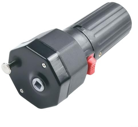 Alanmoship Battery Powered BBQ Rotisserie Motor For Outdoor Grill, Portable Barbecue Roast Bracket Holder, Clockwise/Counterclockwise Rotation, 3-3.5 RPM, Black