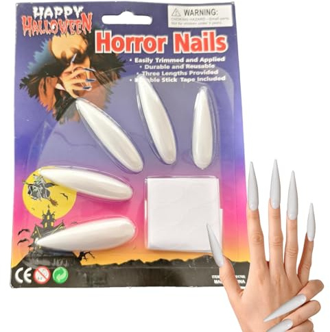 Gotische Press-On-Nägel 10 Stück Halloween Rollenspiel Requisiten