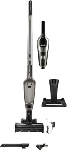 Gorenje SVC252110FSIIA Akku Staubsauger/Motorleistung: 165 W/Saugkraft: 27 W/Bis zu 60 min Laufzeit/Schmutz-Auffangbehälter: 0,6 Liter/Gewicht 2,9 Kg/Turbobürste/Extralanges und Flexibles Zubehör