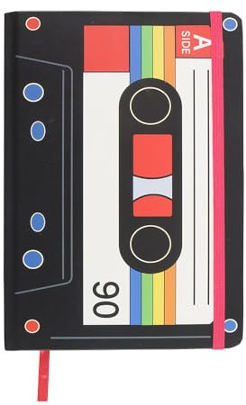 Something Different Wholesale Retro Cassette Tape A5 Notebook | Music-Inspired Journal | 200 Lined Pages | Vintage Stationery | Gift for Music Lovers | School & Desk Use