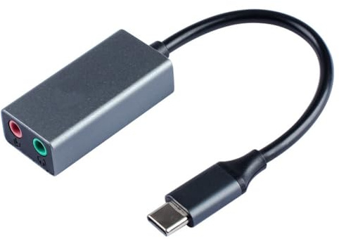 Snorvixre USB Soundkarte, Externe Stereoanlage mit Mikrofonanschluss, USB auf-3, 5-mm Adapter für, Laptop, Desktop Kopfhörer, Externe Soundkarte