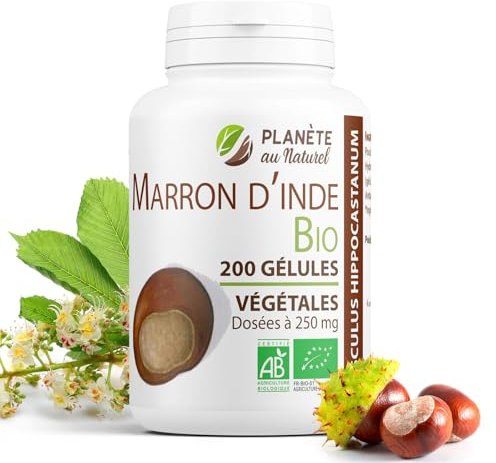 Marron d'Inde Bio 250 mg - 200 gélules végétales