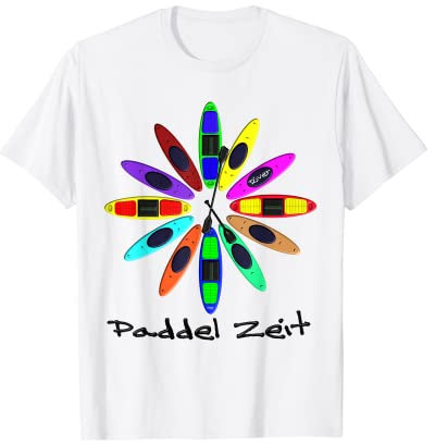 Kanu, Kajak, Kanadier und Paddeln, Paddel Zeit Shirt.Kayak T-Shirt