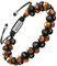 murtoo Armband für Männer: Perlenarmband mit Tigerauge, Lava und 6mm Stein, 7 Chakras, Ätherisches Öl Diffusor, Hochwertig, 20cm, Edelstahl