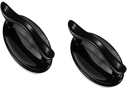 Maniglia Finestra, Maniglia Porta Esterna,4 Pcs Maniglia Adesiva Nero, Maniglia In Plastica Abs Per Porte e Finestre, Armadi, Cassetti, Armadi